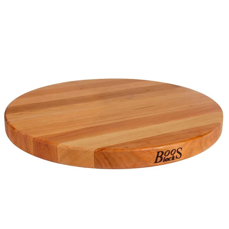 John Boos John Boos 18" Round Cutting Board, 1.5" Edge Grain