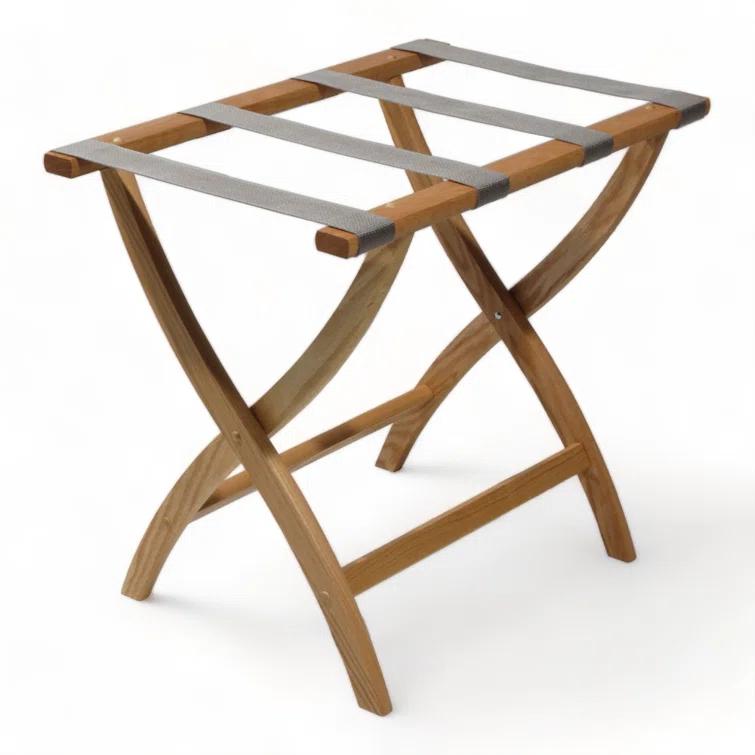 Folding Oak,Wood Luggage Rack