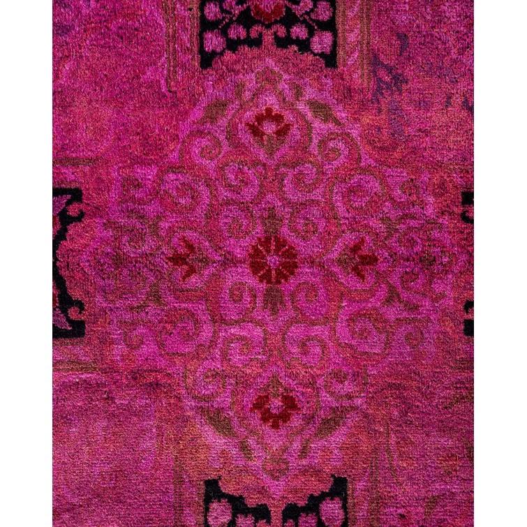 Fine Vibrance, One-of-a-Kind Hand-Knotted Area Rug - Pink, 9' 10" x 11' 6"
