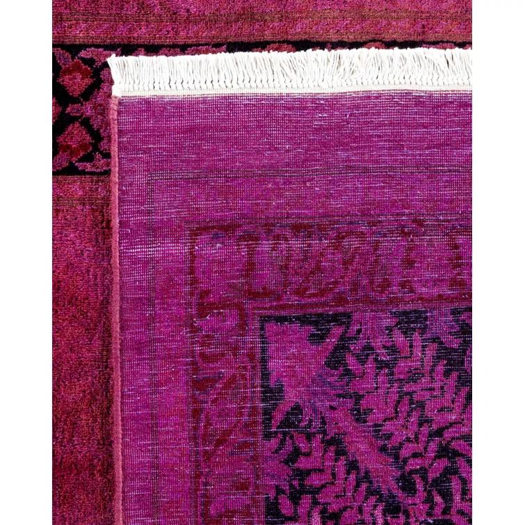 Fine Vibrance, One-of-a-Kind Hand-Knotted Area Rug - Pink, 9' 10" x 11' 6"