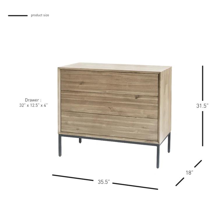 Josie 3 - Drawer Dresser