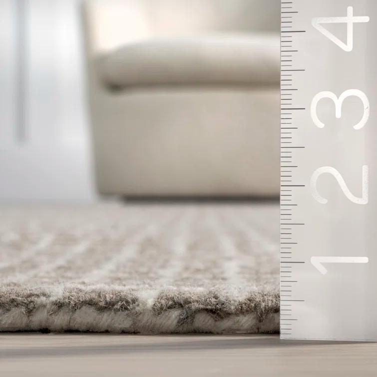 Katasha Checked Wool Area Rug