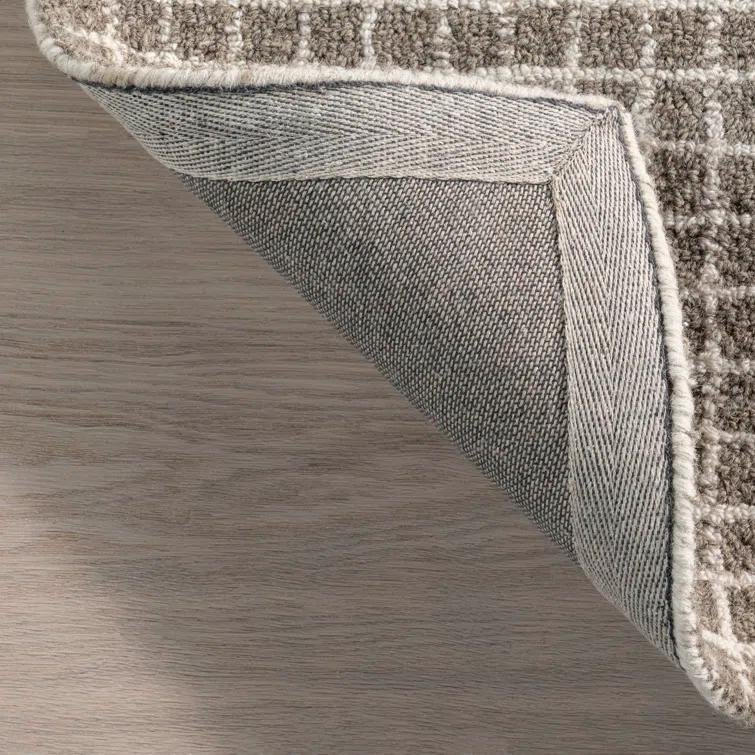 Katasha Checked Wool Area Rug