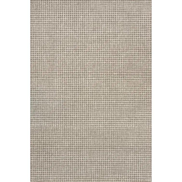Katasha Checked Wool Area Rug