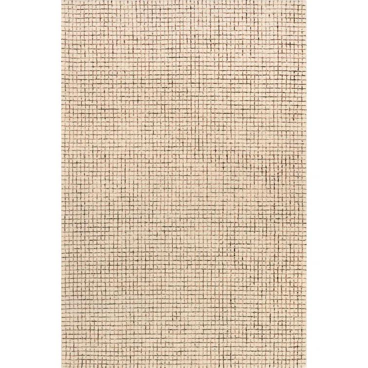 Arvin Olano x Rugs USA Melrose Checked Wool Area Rug