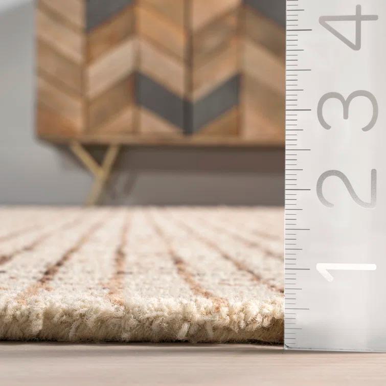 Arvin Olano x Rugs USA Melrose Checked Wool Area Rug