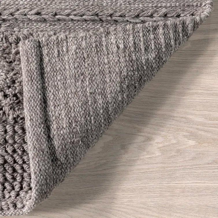Jermund Textured Cotton-Blend Area Rug