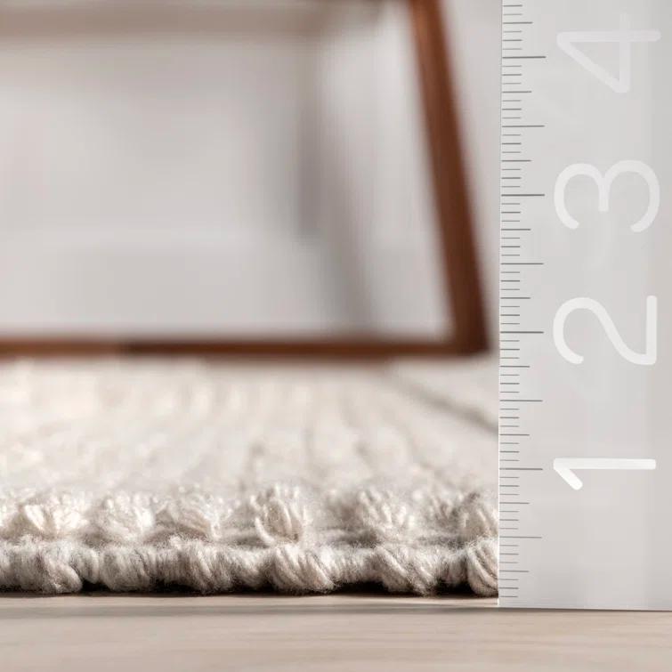 Jermund Textured Cotton-Blend Area Rug