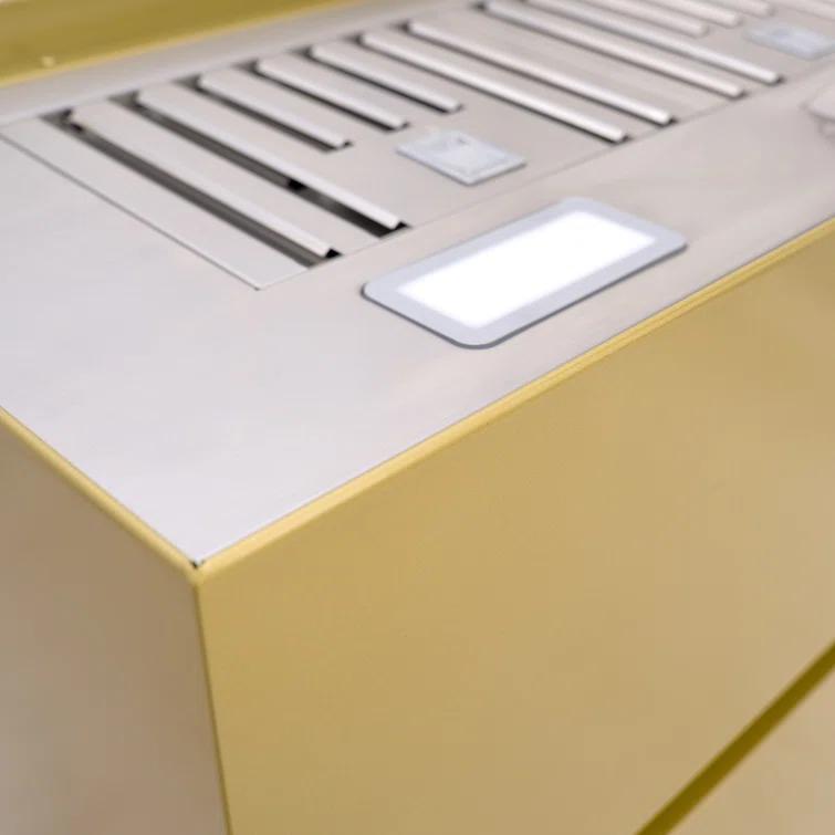 Akicon 600 CFM Wall Mount Range Hood Stainless Steel 3 Stacks Modern Box AK-HS36L-MG