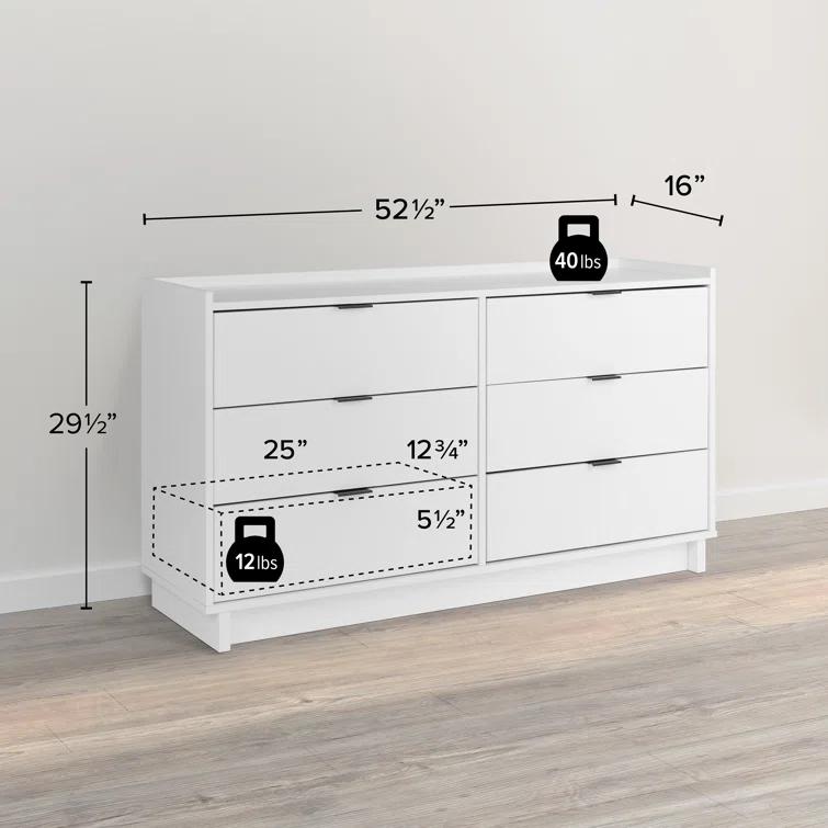Chaunta 52.5'' W 6 - Drawer Dresser
