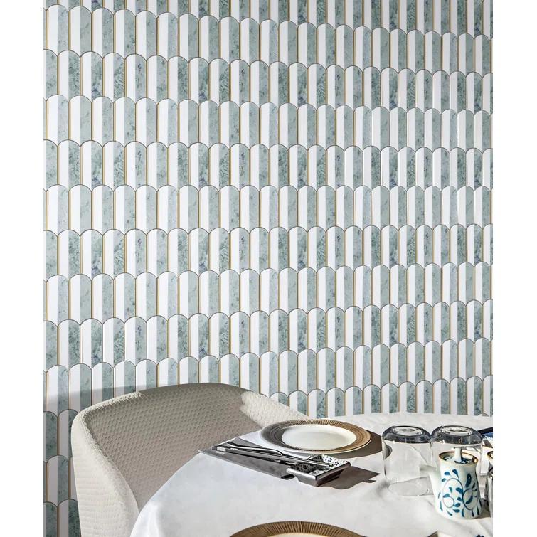 ES Stone Water Jet 3.75" x 6" Novelty Mosaic Wall & Floor Tile (Set of 10)