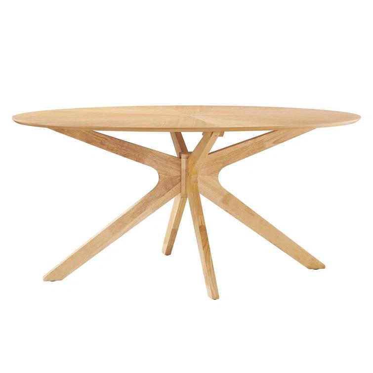 Crossroads 47" Round Wood Dining Table by Modway