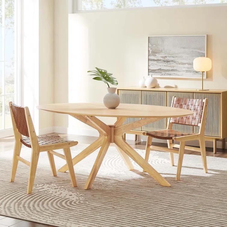 Crossroads 47" Round Wood Dining Table by Modway