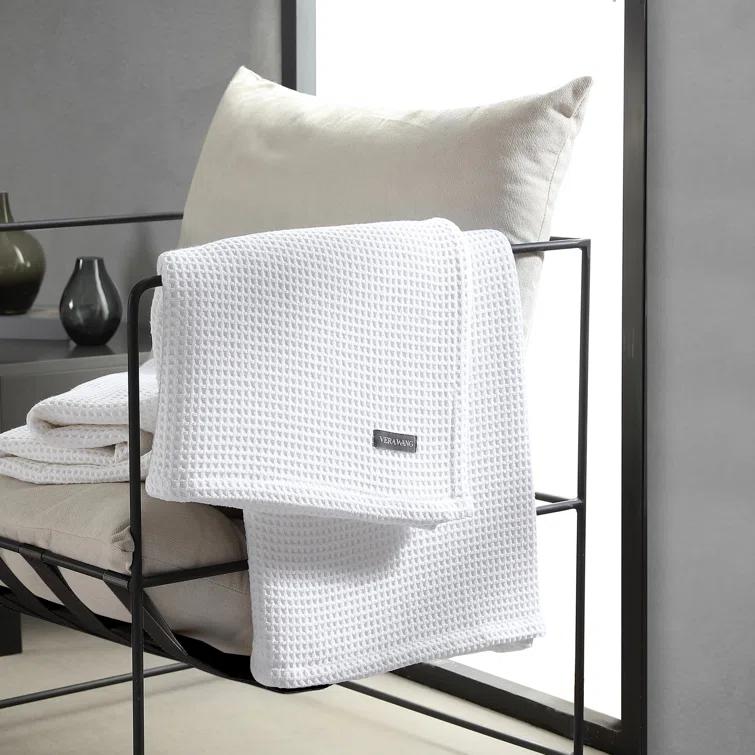 Vera Wang Vera Wang Waffleweave Cotton Blanket