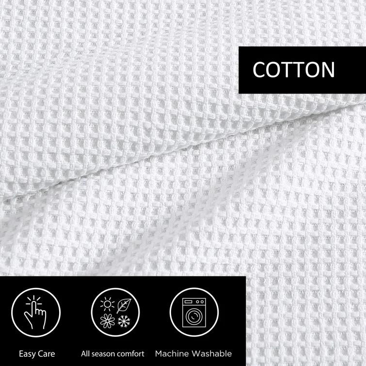 Vera Wang Vera Wang Waffleweave Cotton Blanket