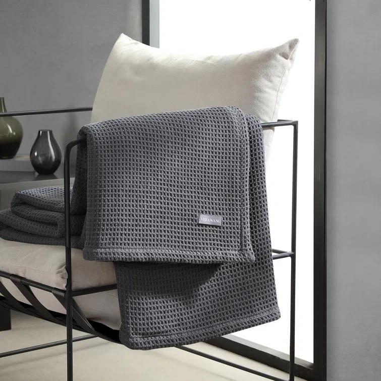 Vera Wang Vera Wang Waffleweave Cotton Blanket