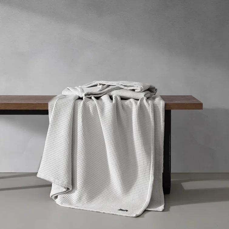 Vera Wang Vera Wang Waffleweave Cotton Blanket