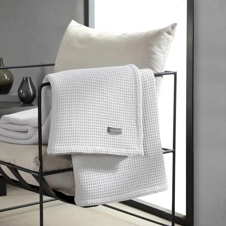 Vera Wang Vera Wang Waffleweave Cotton Blanket