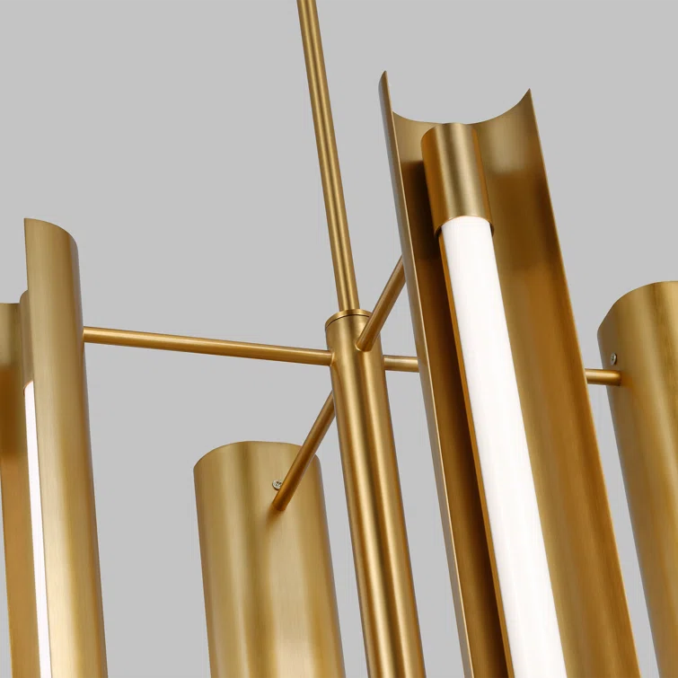 Burnished Brass Outdoor LED Wall Light with White Acrylic Diffuser
