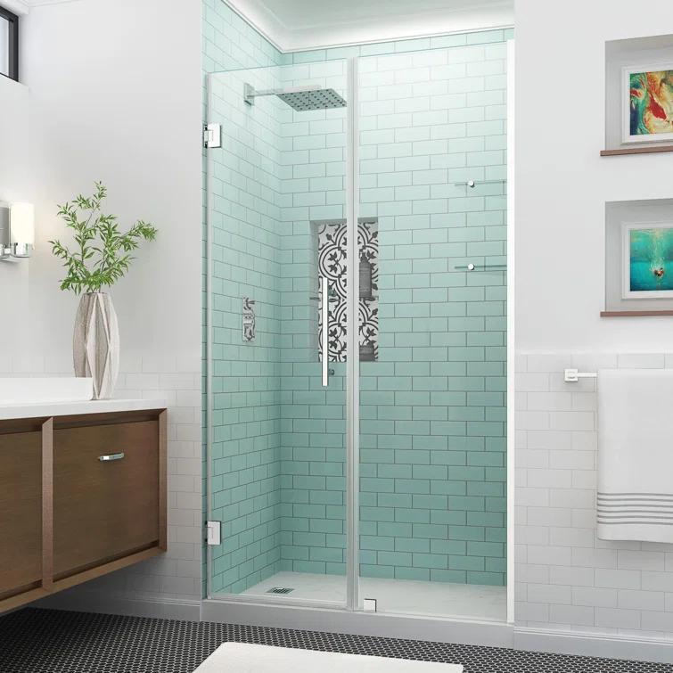 Belmore GS 47" x 72" Hinged Frameless Frosted Shower Door
