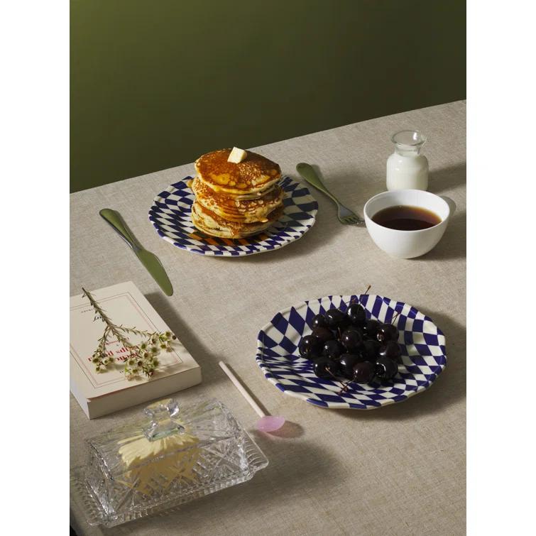 Mafalda Stoneware Dinnerware by Maison Madison - Dessert Plates -Set of 4