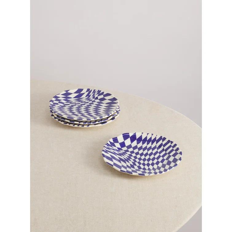 Mafalda Stoneware Dinnerware by Maison Madison - Dessert Plates -Set of 4