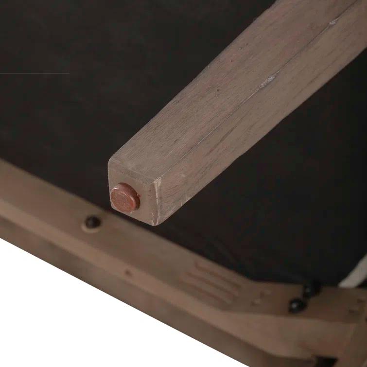 Americana Farmhouse Upholstered Shelter Dining Bench