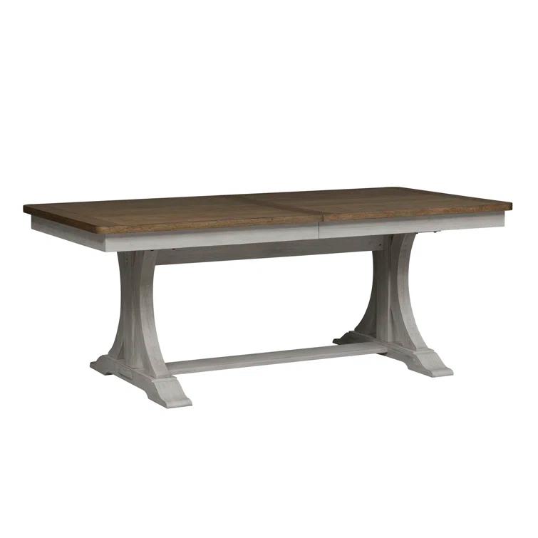 Farmhouse Reimagined Opt 5 Piece Trestle Table Set