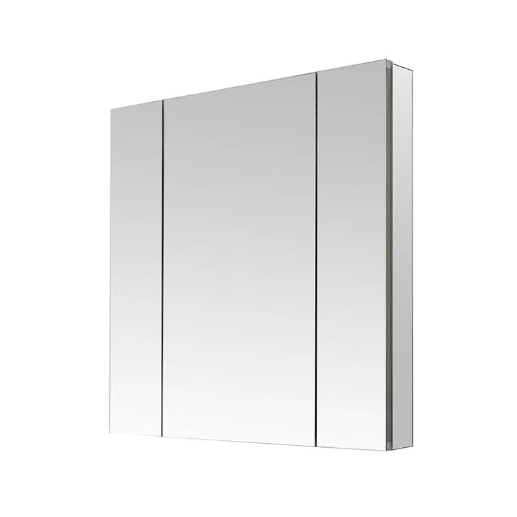 AQUADOM R3-3636E Royale Medicine Cabinet with Electrical Outlets, Defogger, Adjustable LED 3X Magnifying Mirror.