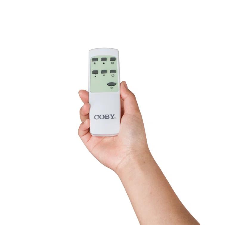 Coby 7,100 BTU SACC/CEC Portable Air Conditioner, 450 Sq. Ft., 10,000 BTU ASHRAE 128, White