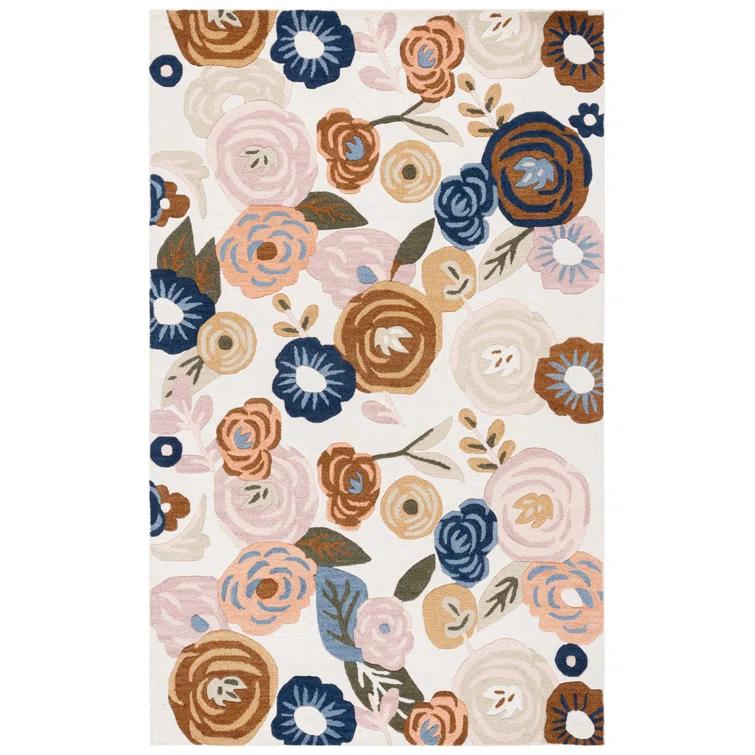 Chelsea Tufted 80% Wool 20% Cotton With Latex Floral Rug