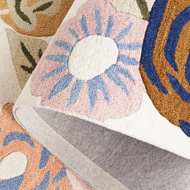 Chelsea Tufted 80% Wool 20% Cotton With Latex Floral Rug