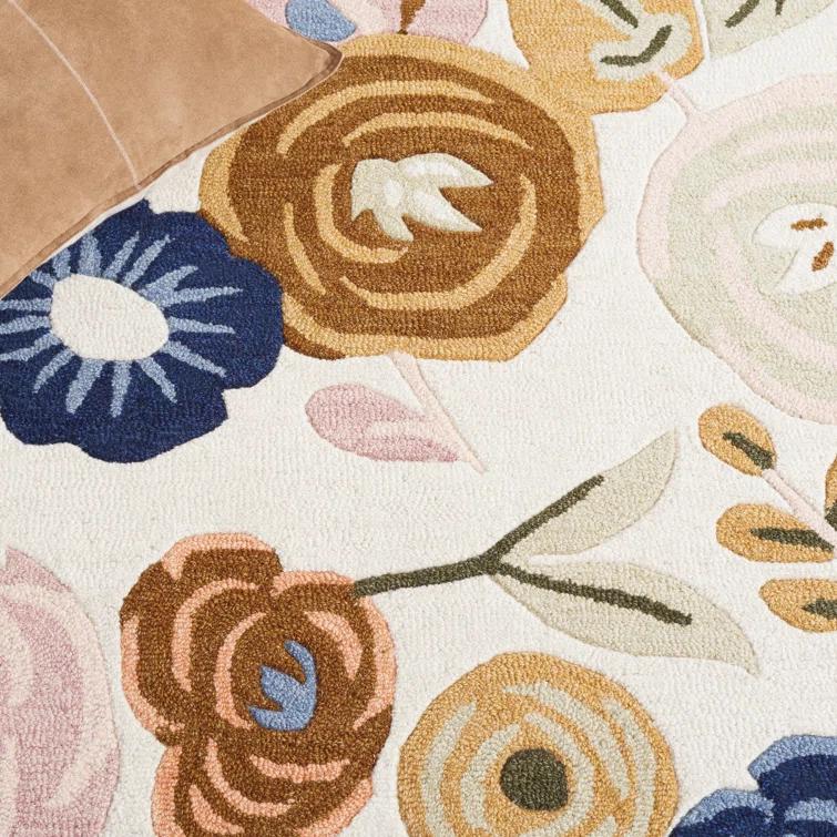Chelsea Tufted 80% Wool 20% Cotton With Latex Floral Rug