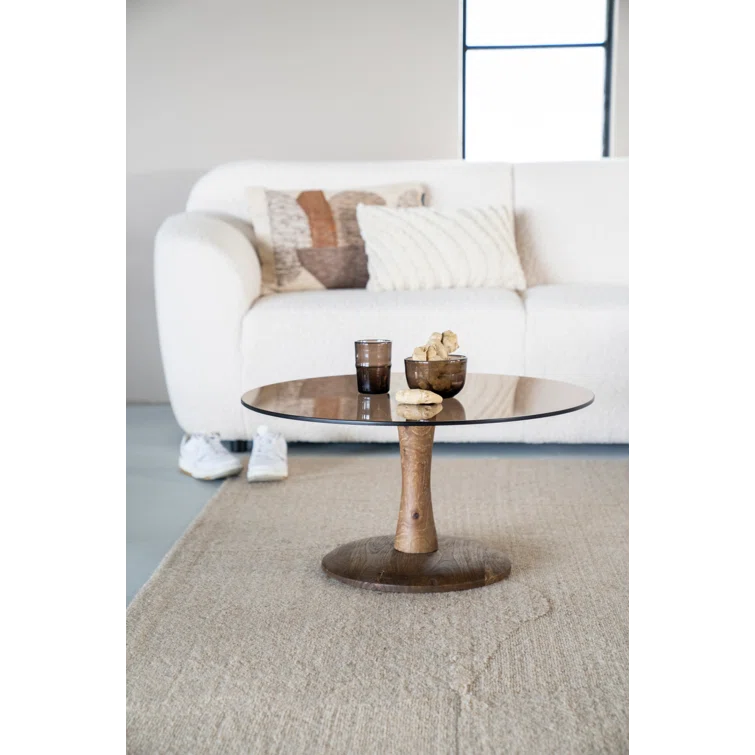 By Boo Boogie Glass Top Coffee Table
