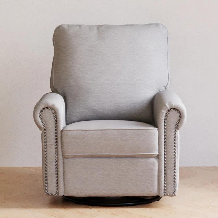 Namesake Linden Electronic Recliner and Swivel Glider in Eco-Performance Fabric with USB port & Reviews | Birch Lane