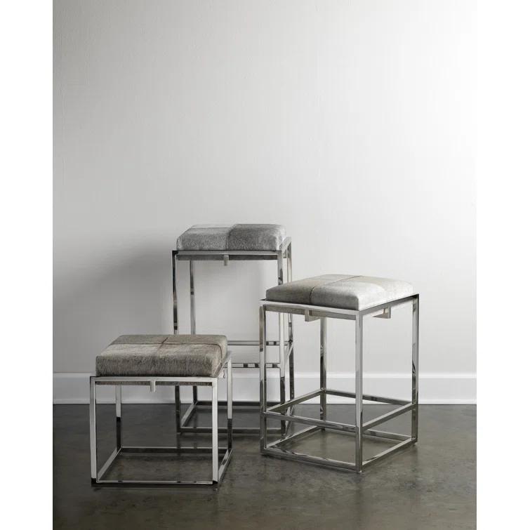 Shelby Upholstered Counter Stool with Metal Frame