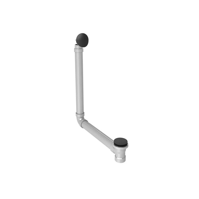 Leg Tub Drain 26" H with Overflow