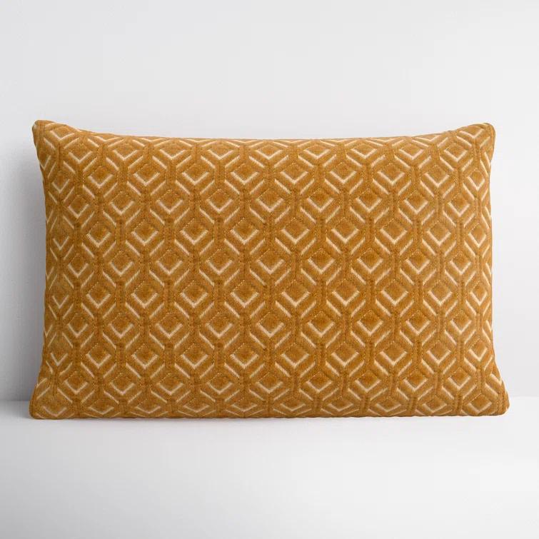Ryans Embroidered Cotton Lumbar Throw Pillow