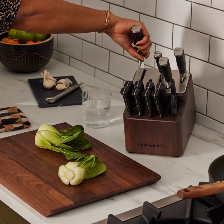 Calphalon ® Premier SharpIN ™ 15-Piece Knife Block Set with Self-Sharpening Knife Block
