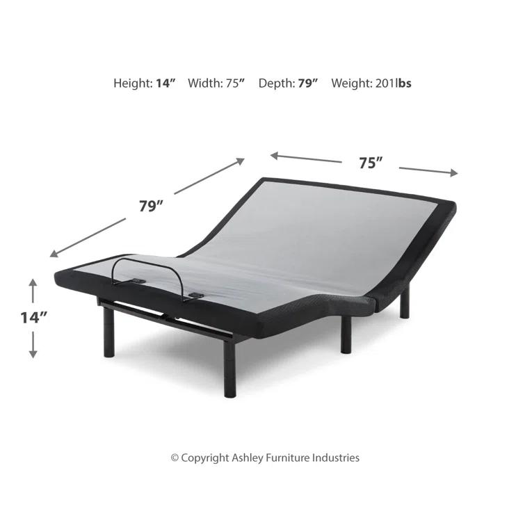 Signature Design by Ashley 8" Firm Mattress and Adjustable Base