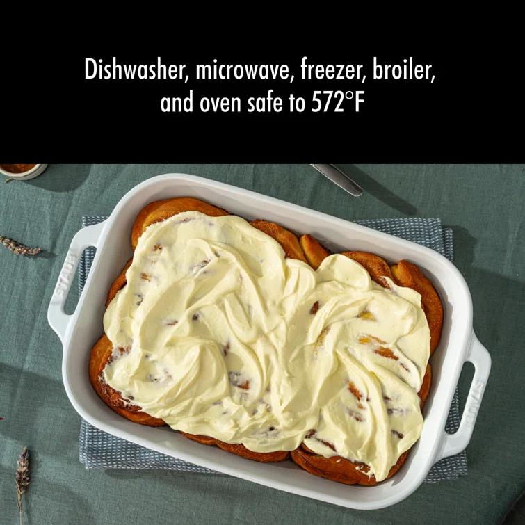 Staub ® White 3-Piece Mixed Baking Dish Set