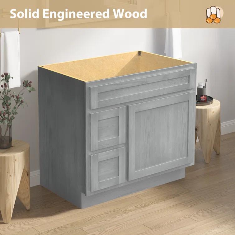 Hibbitts 36" Single Bathroom Vanity Base Only