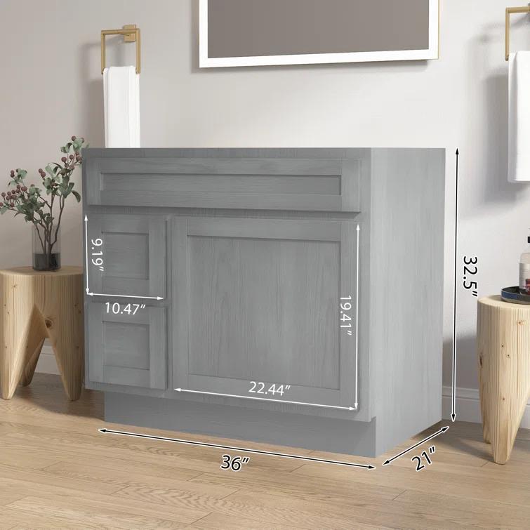 Hibbitts 36" Single Bathroom Vanity Base Only