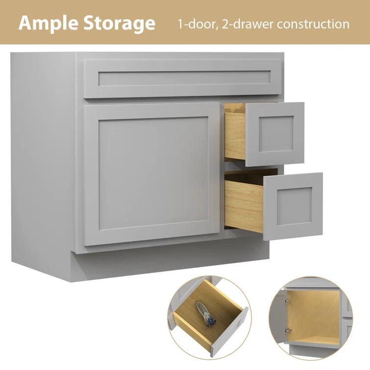 Home Beyond 36'' Single Bathroom Vanity Base Only