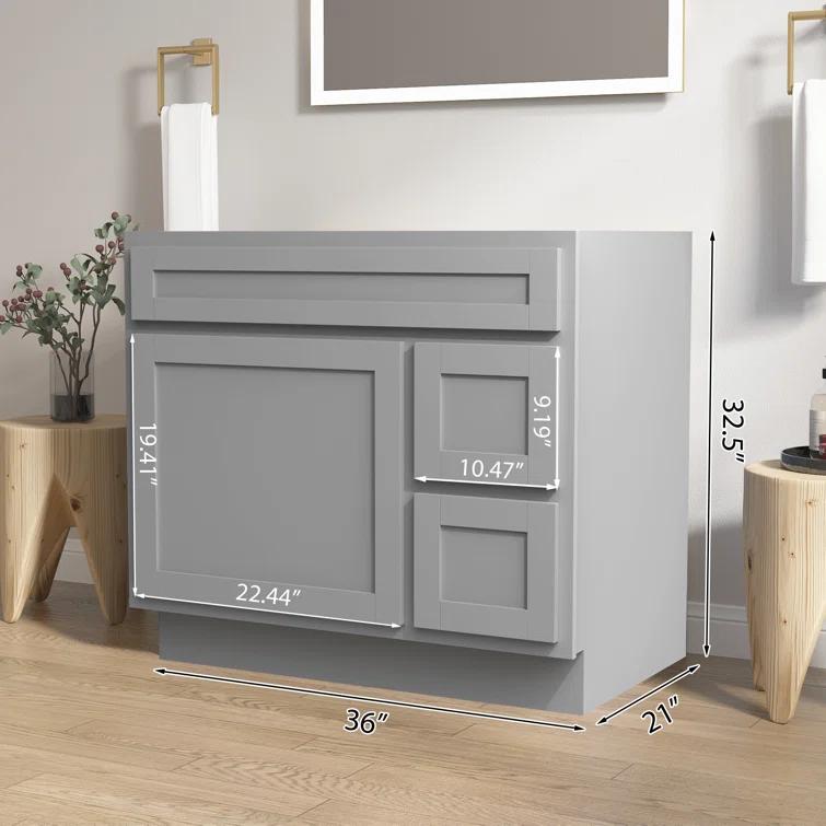 Home Beyond 36'' Single Bathroom Vanity Base Only