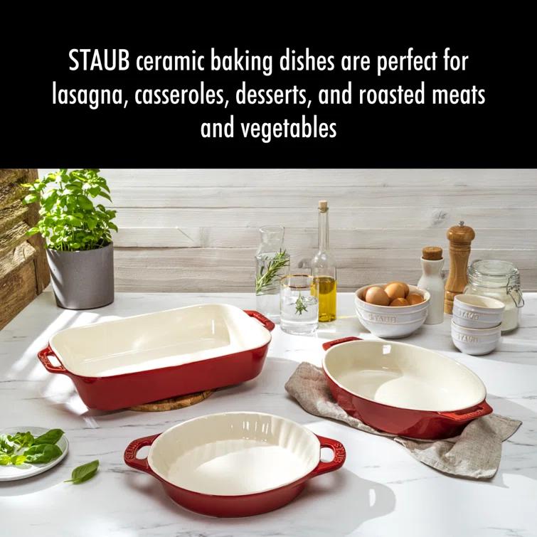 Staub Ceramics 3-pc Mixed Baking Dish Set