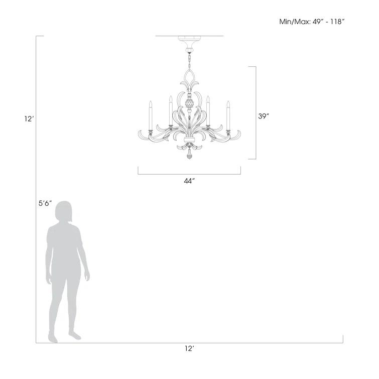 Beveled Arcs 6 - Light Classic / Traditional Chandelier