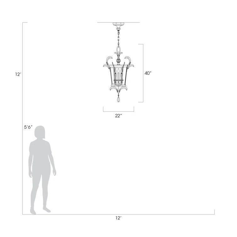 Beveled Arcs 3 - Light Unique/Statement Pendant