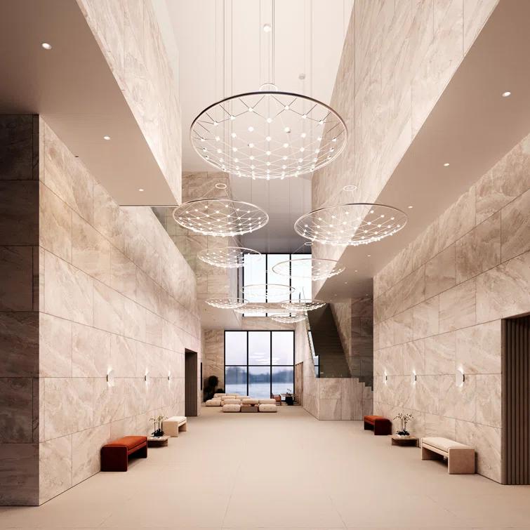 Constellation Galaxy Matrix 60'' Silver LED Indoor/Outdoor Pendant