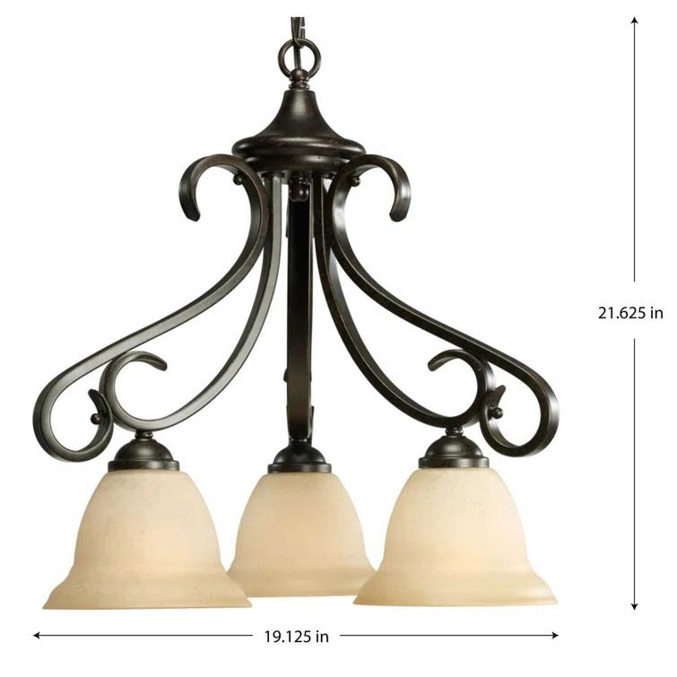 Lilly 3 - Light Dimmable Classic / Traditional Chandelier
